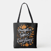 Pumpkin Spice Alles Tote Bag (Achterkant)
