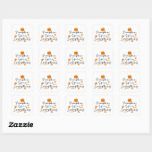 Pumpkin Spice Alles Vierkante Sticker (Vel)