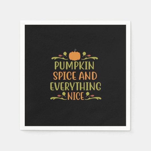 Pumpkin Spice and Everything Leuke grappige slogan Servet (Voorkant)
