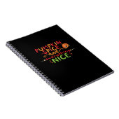 Pumpkin Spice and Everything Leuke slogan Quote Notitieboek (Rechterzijde)