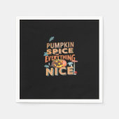 Pumpkin Spice and Everything Leuke slogan Quote Servet (Voorkant)
