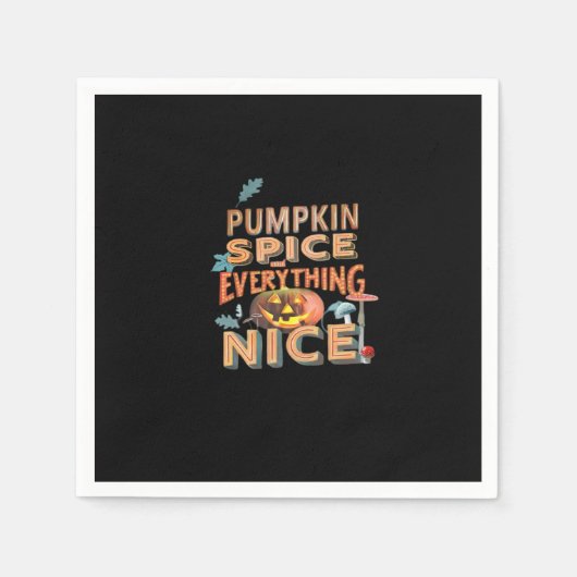 Pumpkin Spice and Everything Leuke slogan Quote Servet (Voorkant)