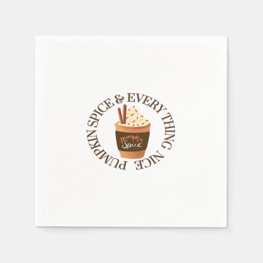 Pumpkin Spice and Everything Leuke slogan Quote Servet (Voorkant)
