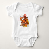 Pumpkin Spice and Everything Nice Fall Chicken Vib Romper (Voorkant)