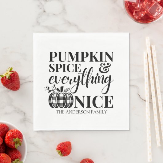 Pumpkin Spice And Everything Nice Fall Servet (Insitu)