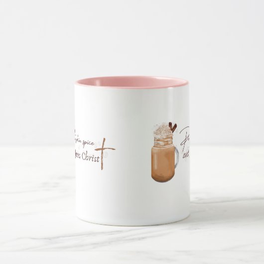 Pumpkin Spice and Jesus Christ (Pink version) Mok (Midden)