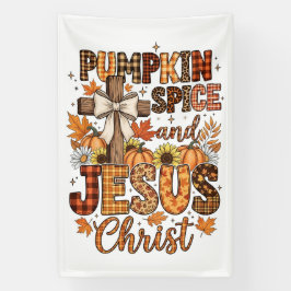 Pumpkin Spice and Jesus Christ Spandoek