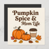Pumpkin spice and mom life (Voorkant / Achterkant)