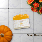 Pumpkin Spice Artisan Soap Band Wrap Packaging Uitnodigingen Wikkel