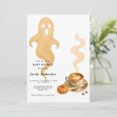 Pumpkin Spice Autumn Coffee drink Baby shower Kaart (Staand voorkant)