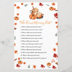 Pumpkin Spice Baby shower Die Mama Het Beste Kent