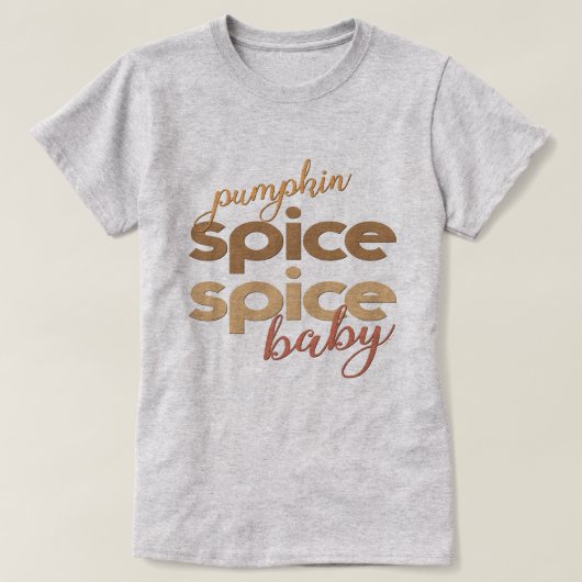 Pumpkin Spice Baby T-shirt (Design voorkant)