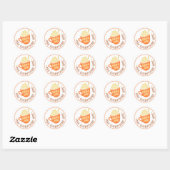 Pumpkin Spice Badge Herfst Ronde Sticker (Vel)