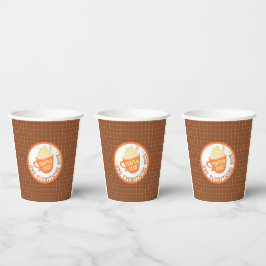 Pumpkin Spice Badge Papieren Bekers
