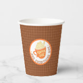 Pumpkin Spice Badge Papieren Bekers (Voorkant)
