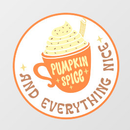 Pumpkin Spice Badge Raamsticker
