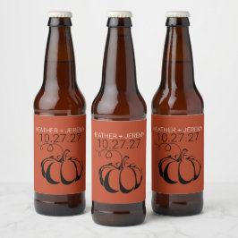 Pumpkin Spice Bier Etiket