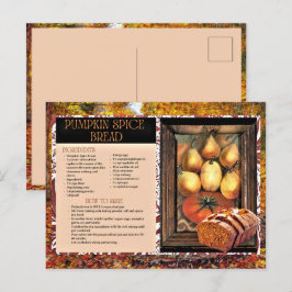 Pumpkin Spice Bread Holiday Recept Briefkaart