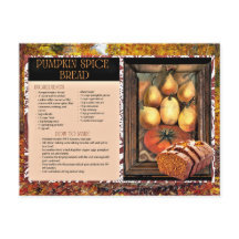 Pumpkin Spice Bread Holiday Recept Briefkaart