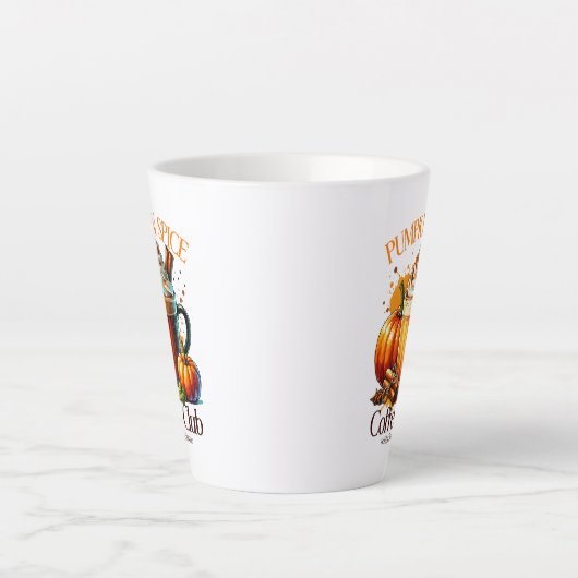 Pumpkin Spice Coffee Club Latte Mok (Voorkant)