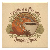 Pumpkin Spice Coffee  Foto Afdruk (Voorkant)