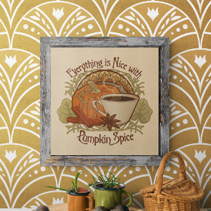 Pumpkin Spice Coffee  Foto Afdruk