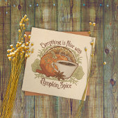 Pumpkin Spice Coffee Get-Together Square Invite Kaart