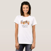 Pumpkin Spice Coffee Herfst T-shirt (Voorkant volledig)