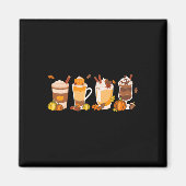 Pumpkin Spice Coffee Latte Herfst Autumn Season He Magneet (Voorkant)