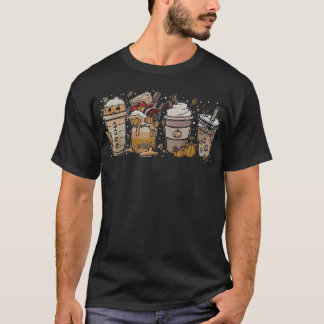 Pumpkin Spice Coffee Latte Herfst herfst seizoen 8 T-shirt