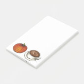 Pumpkin Spice Coffee Latte Post-it Notes (Schuin)