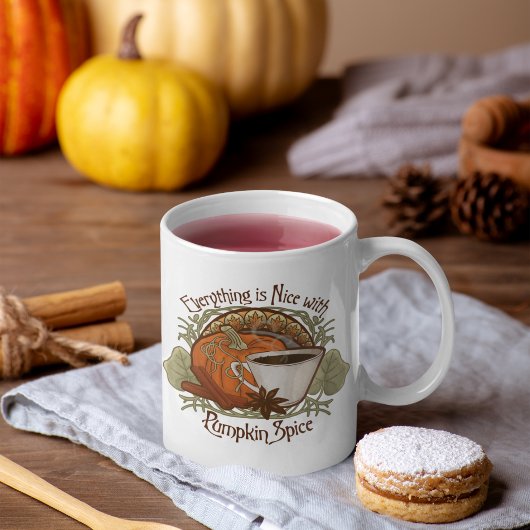 Pumpkin Spice Coffee Mok stijlontwerp