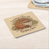 Pumpkin Spice Coffee Party Kartonnen Onderzetters (Schuin)