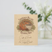 Pumpkin Spice Coffee Party Uitnodiging (Staand voorkant)