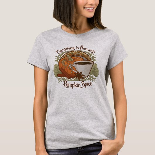 Pumpkin Spice Coffee T-shirt (Voorkant)