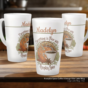 Pumpkin Spice Coffee  Vibe Gepersonaliseerd Latte Mok