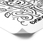 Pumpkin Spice Colour Page Poster (Hoek)