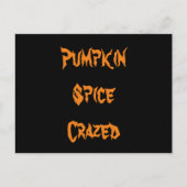 Pumpkin Spice Crazed Briefkaart (Voorkant)