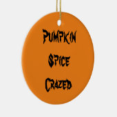 Pumpkin Spice Crazed Keramisch Ornament (Rechts)