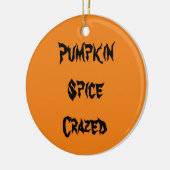 Pumpkin Spice Crazed Keramisch Ornament (Links)