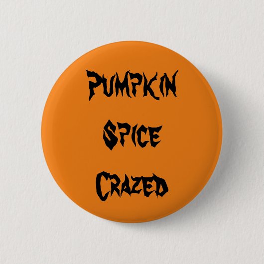 Pumpkin Spice Crazed Ronde Button 5,7 Cm (Voorkant)