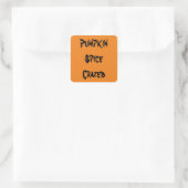Pumpkin Spice Crazed Vierkante Sticker (Tas)