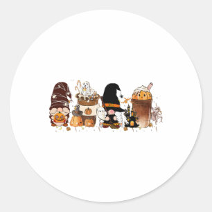 Pumpkin Spice Cute Latte Iced Autumn Coffee Herfst Ronde Sticker
