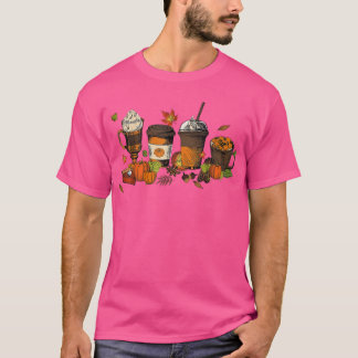 Pumpkin Spice Cute Latte Iced Autumn Coffee Herfst T-shirt