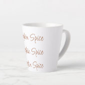 Pumpkin Spice Eenvoudig Stijlvol Latte Mok (Rechterhoek)