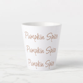 Pumpkin Spice Eenvoudig Stijlvol Latte Mok