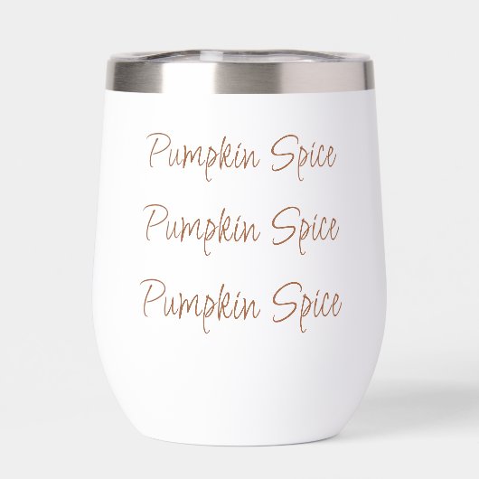 Pumpkin Spice Eenvoudige Stijlvolle Script Typogra (Achterkant)