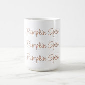Pumpkin Spice Eenvoudige Stijlvolle Script Typogra Koffiemok (Center)