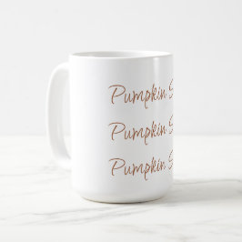 Pumpkin Spice Eenvoudige Stijlvolle Script Typogra Koffiemok