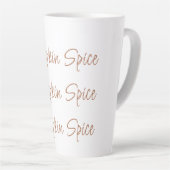 Pumpkin Spice Eenvoudige Stijlvolle Script Typogra Latte Mok (Rechterhoek)
